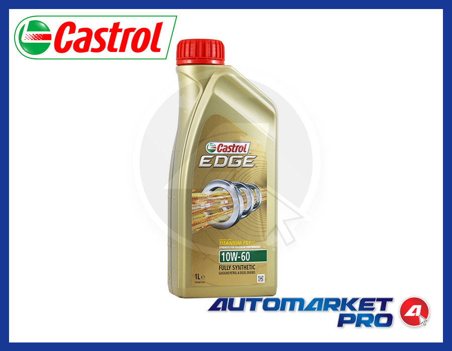 OLIO MOTORE CASTROL EDGE 10W60 FST TITANIUM A3/B4 BMW 04 VW 50500 50501 MB 22931