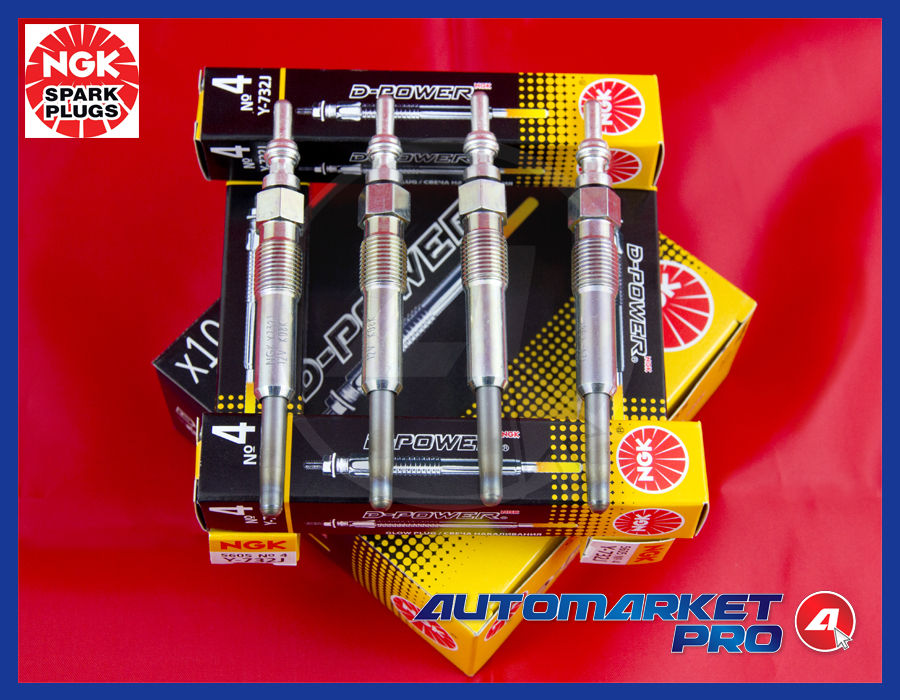 4 CANDELETTE NGK Y-732J AUDI A3 1.9 1900 TDI DIESEL 1996>2003 CANDELE ACCENSIONE