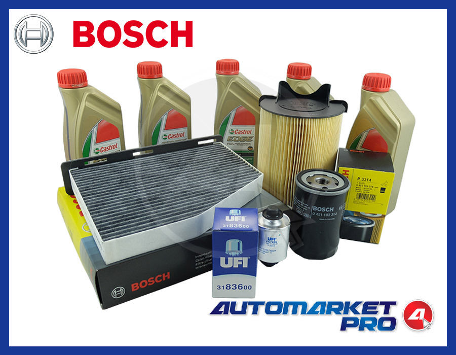 KIT FILTRI TAGLIANDO LANDI RENZO BOSCH VW GOLF VI 1.6 BIFUEL GPL 75KW 102CV 1600