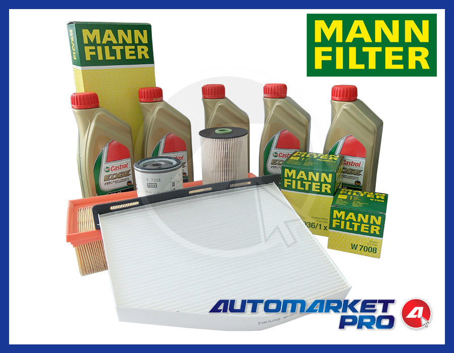 KIT FILTRI OLIO TAGLIANDO VW GOLF 6 VI 1.6 1600 TDI DIESEL + CASTROL 5W30 507.00