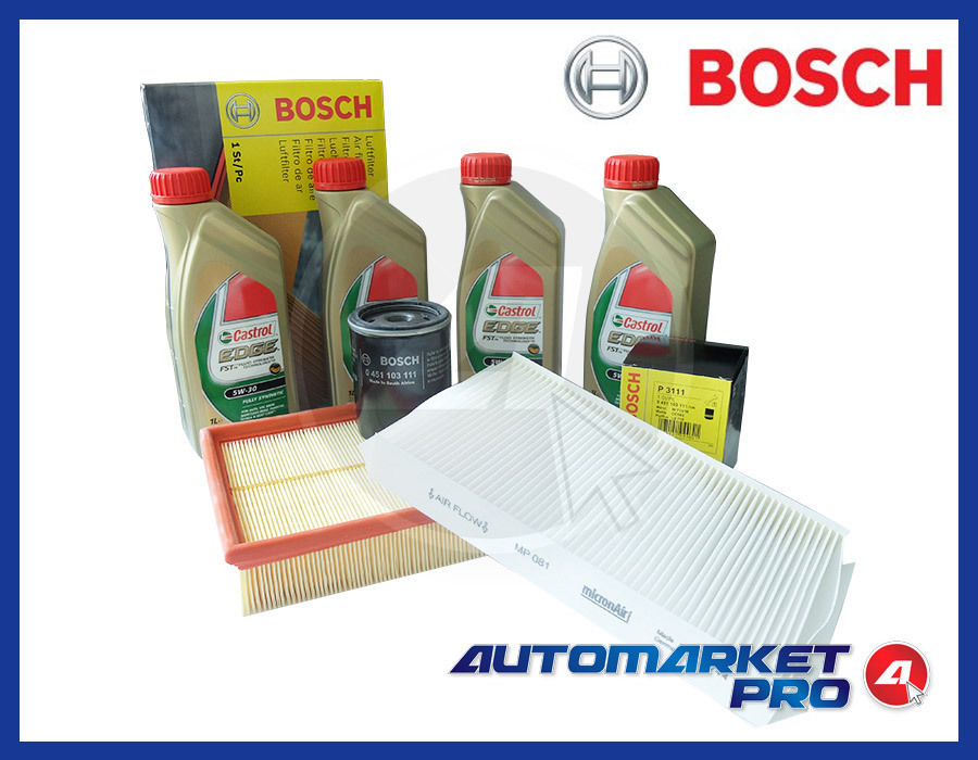 KIT TAGLIANDO FILTRI FIAT MULTIPLA 1.6 1600 BENZINA BIPOWER NATURAL + OLIO 5W30