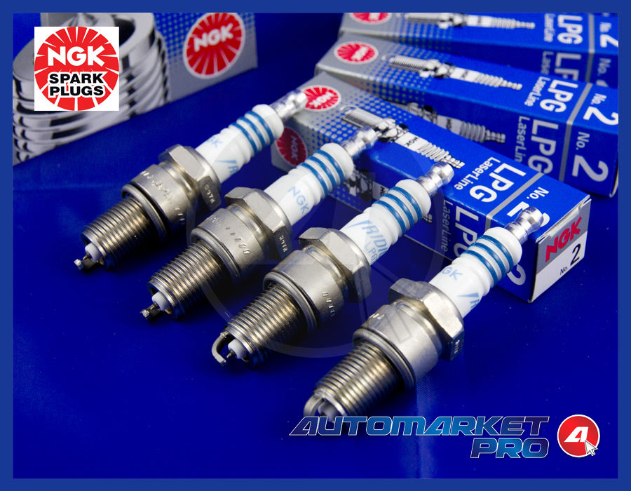 4 CANDELE NGK LPG2 LASERLINE IMPIANTI GAS GPL METANO RINFORZATE 1497 ACCENSIONE