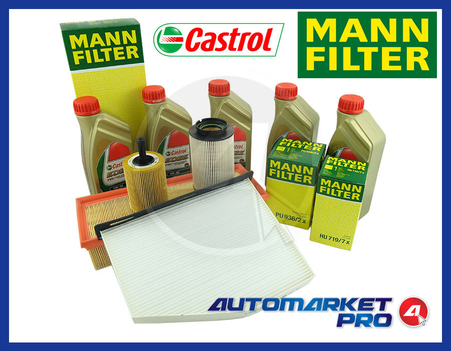 KIT 4 FILTRI TAGLIANDO VW GOLF 5 V 1.9 1900 TDI + 5L OLIO 5W30 CASTROL LONG LIFE