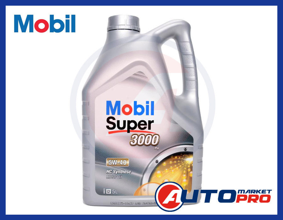 OLIO MOTORE MOBIL 5W40 SUPER 3000 X1 LITRI 5 A3/B3 A3/B4 VW 502 00 / 505 00