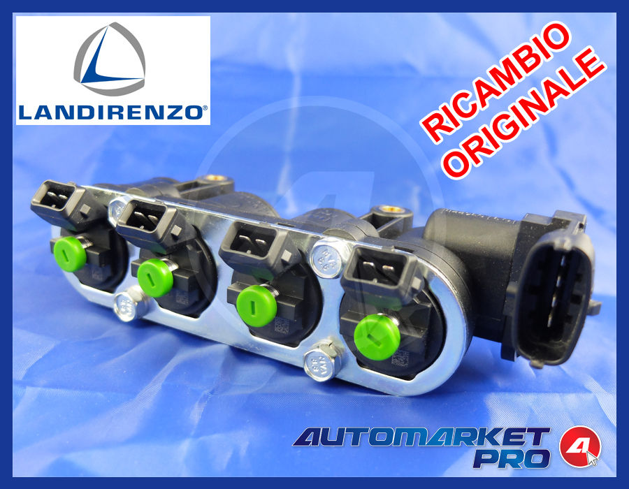 LANDI RENZO VERDE RAIL ORIGINALE 4 INIETTORI IMPIANTO GPL GAS G185541 238210001