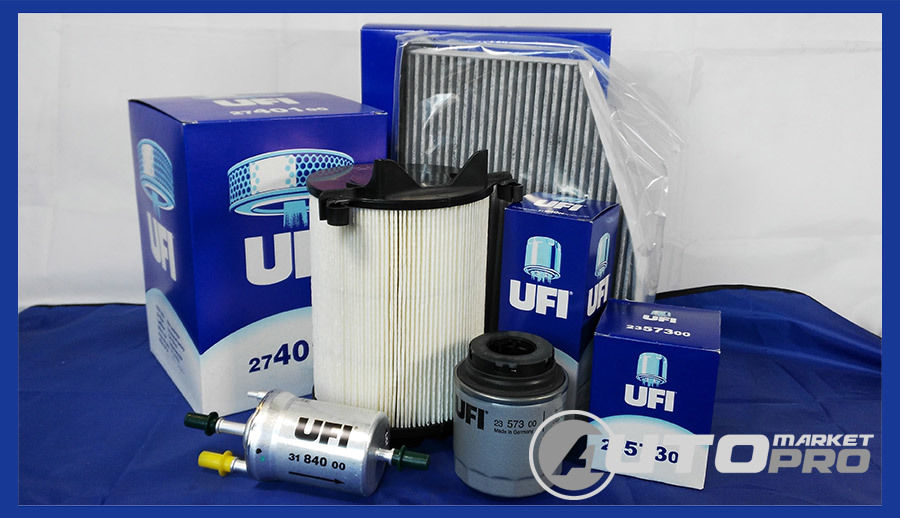 KIT 4 FILTRI TAGLIANDO UFI AUDI A3 II 1.2 1200 TSI TURBO BENZINA SERVICE FILTRO