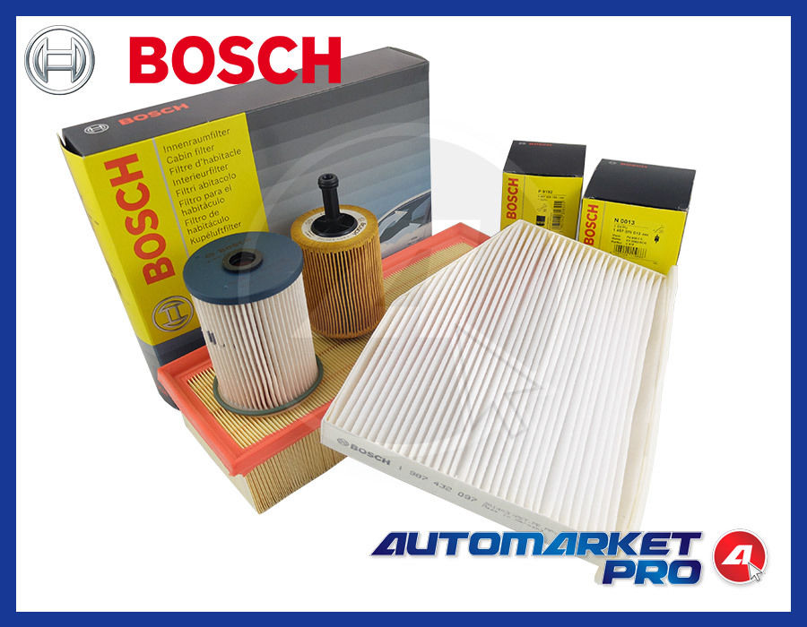 KIT TAGLIANDO BOSCH FILTRI VW GOLF 5 V 1.9 1900 TDI + 5 LT OLIO REPSOL VP5