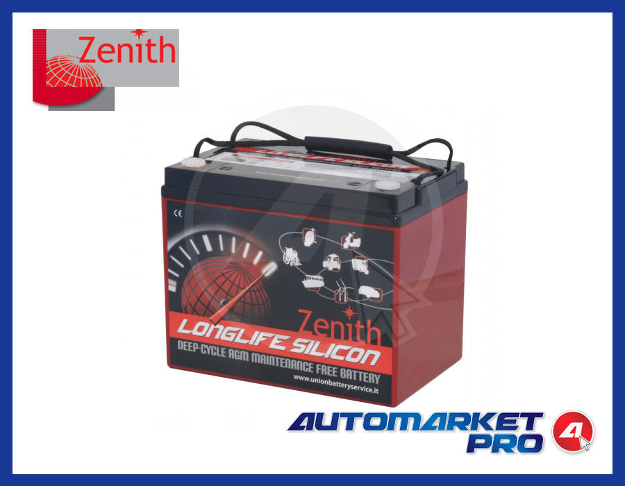 BATTERIA 85Ah 12V BICI ELETTRICHE SCOOTER ZENITH ZLS120175 LONGLIFE SILICONE AGM