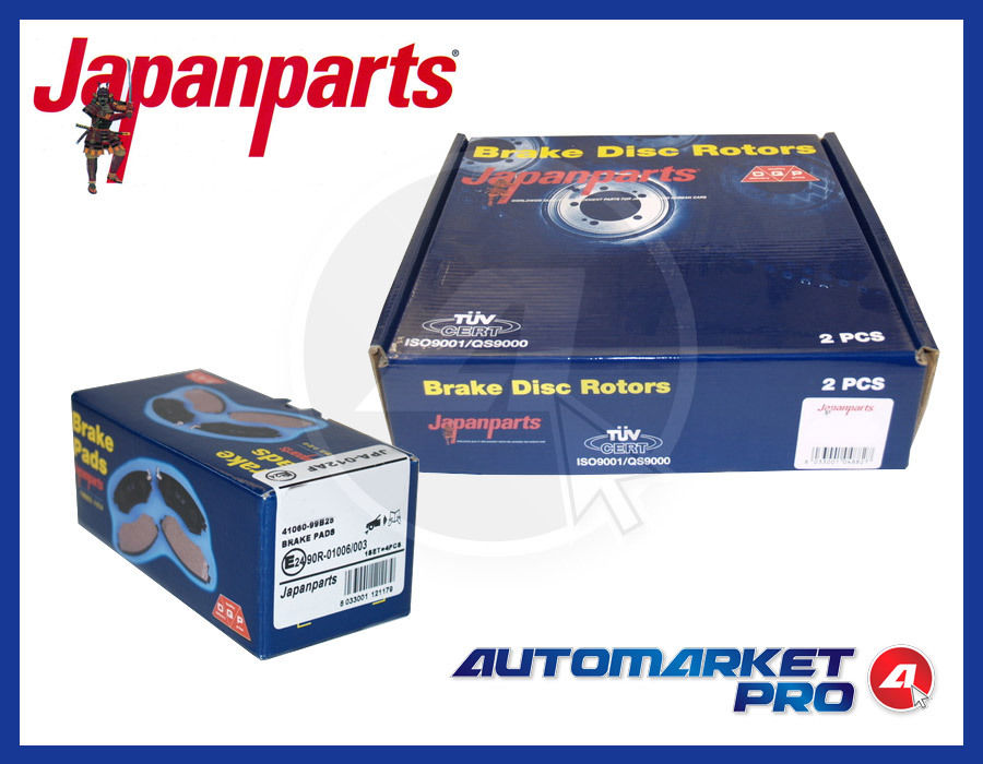 KIT JAPANPARTS DISCHI FRENO + PASTIGLIE NISSAN NOTE 1.4 1.5 1.6 DCI PRIMA SERIE