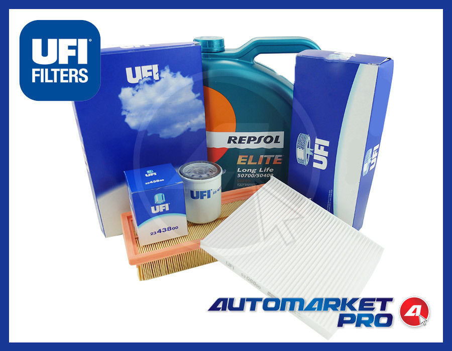 KIT FILTRI + OLIO TAGLIANDO FIAT PANDA 1.4 1400 NATURAL POWER METANO 350A1000