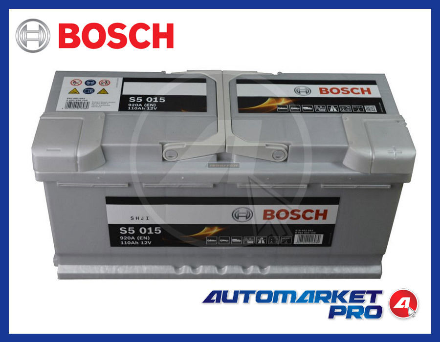 BATTERIA BOSCH S5 110 AH AMPERE 920 EN 12 V SILVER S5 015 AVVIAMENTO A FREDDO