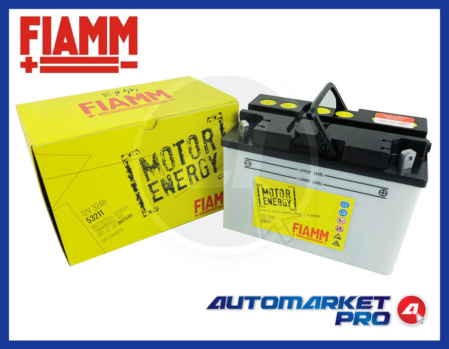 BATTERIA FIAMM 53211 32AH 12V ACCENSIONE PIAGGIO APE P50 FL CAR MP MPR P602