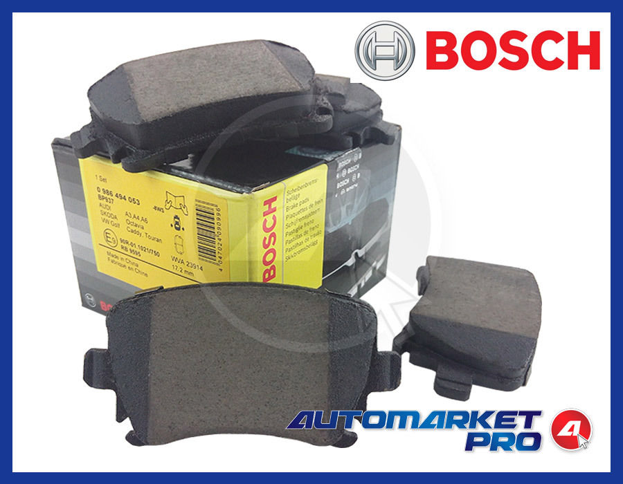 0986494053 PASTIGLIE FRENO POSTERIORI BOSCH VW SCIROCCO 2.0 2000 TDI DIESEL