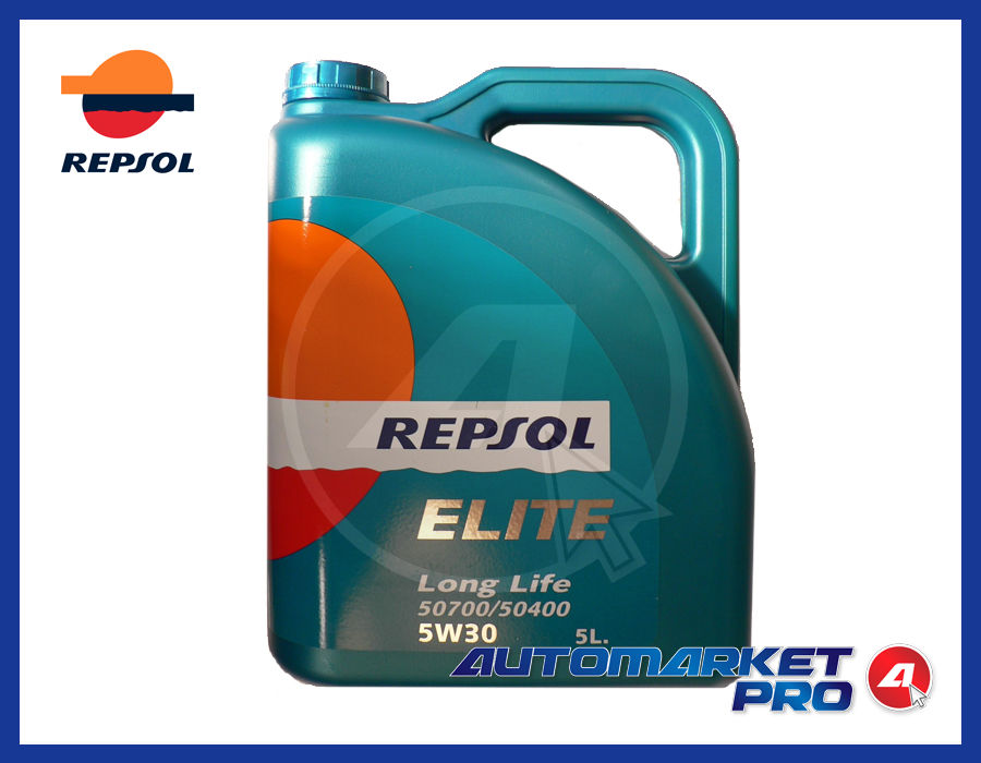 OFFERTA 5 LITRI OLIO MOTORE REPSOL 5W30 ELITE LONGLIFE TAGLIANDO DIESEL BENZINA